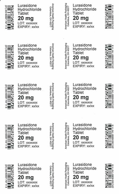 20 mg Lurasidone Hydrochloride Tablet Blister (20 mg Blister)